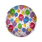 10 Piatti diametro 18 cm Happy Balloons