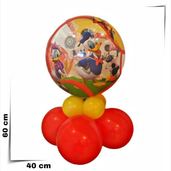 Composizione a palloncini Bubbles Topolino retro