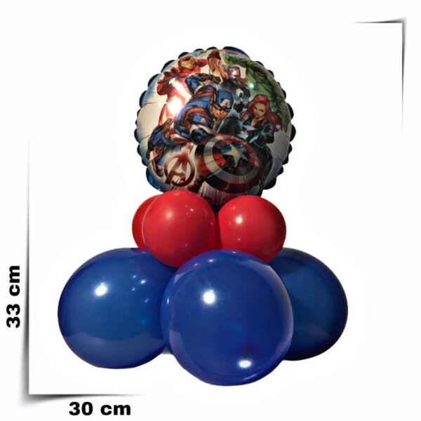 Composizione di palloncini centrotavola Avengers