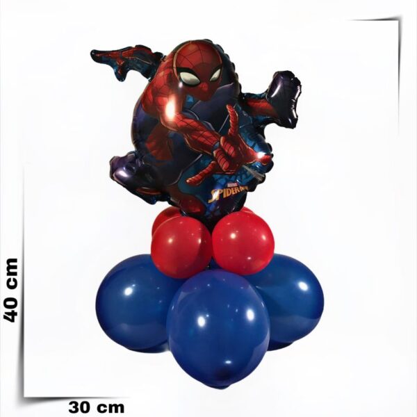 Composizione di palloncini centrotavola Spider Man
